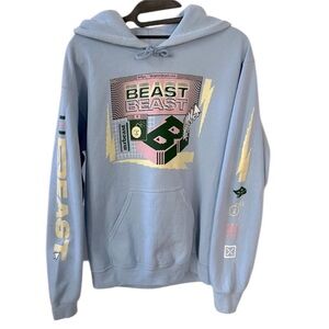 Mr. Beast Sky Blue Gamer Hoodie, Unisex Adult Small/Boy Youth XL SOLD OUT ONLINE